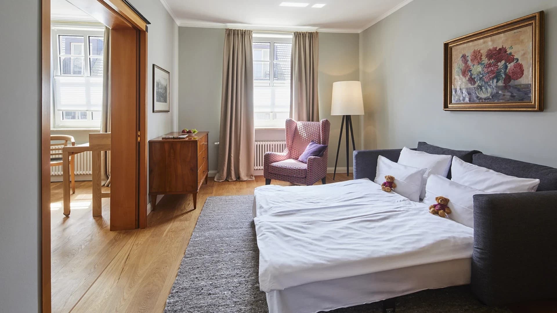 Sitzgelegenheit im Klassik Premium Zimmer