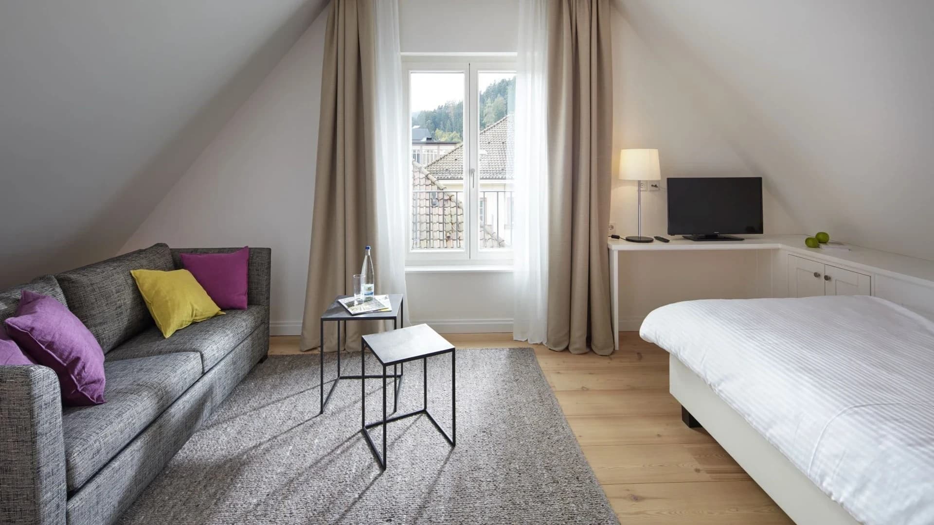 Schlafbereich der Suite